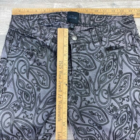 Joes Jeans Gracie Paisley Embroidered Black Collection Jeans Gray Black Size 27 - Picture 10 of 12